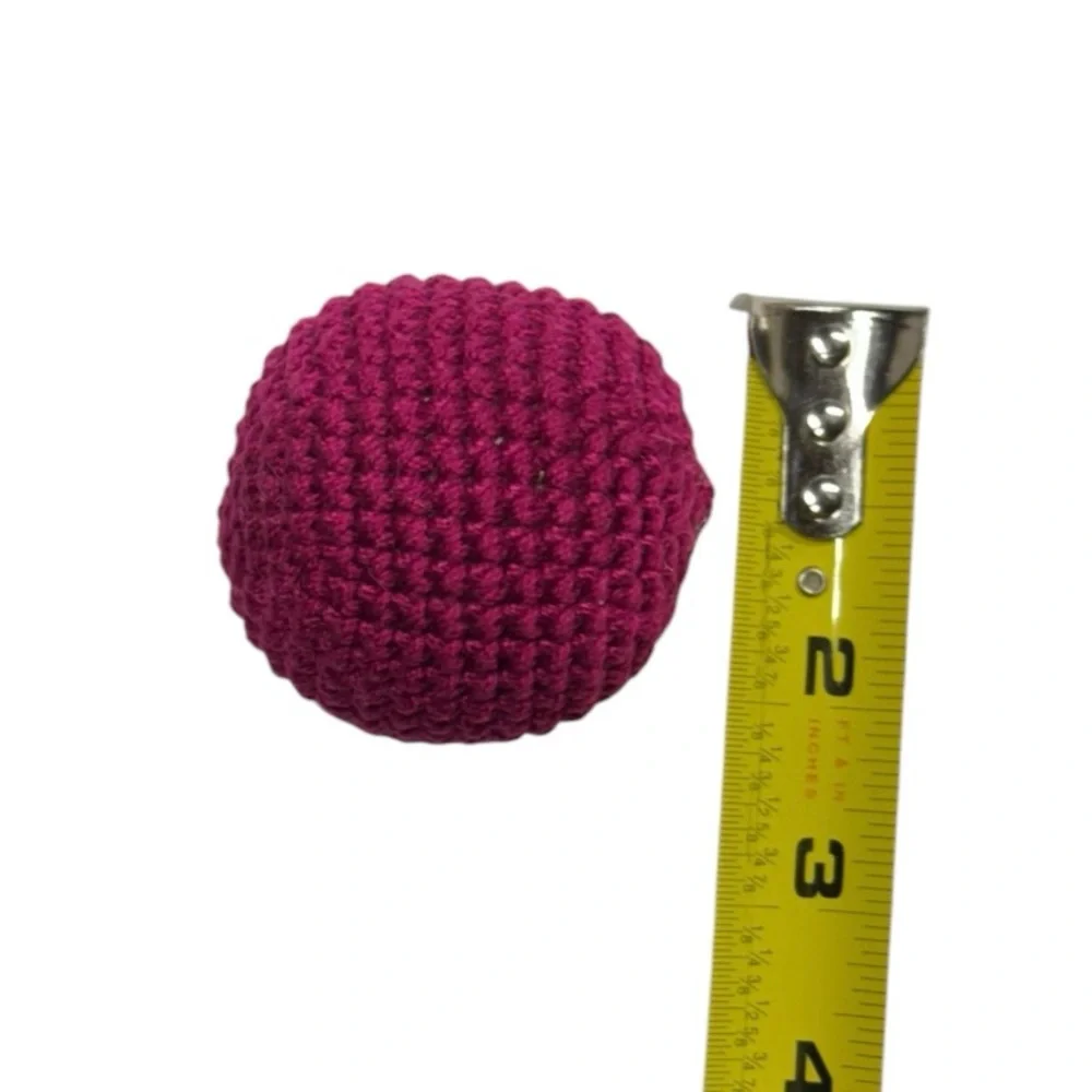 100% handmade crochet ball toy for cats with catnip inside! 100% cotton yarn toy